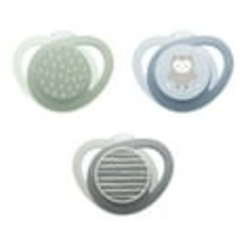 NUK Orthodontic Pacifier, Neutral, 0-6 Months, 3-Pack, Unisex