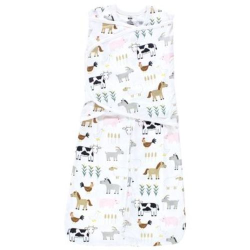Hudson Baby Convertible Swaddle Sleep Sack, Cute Farm, 0-3 Months
