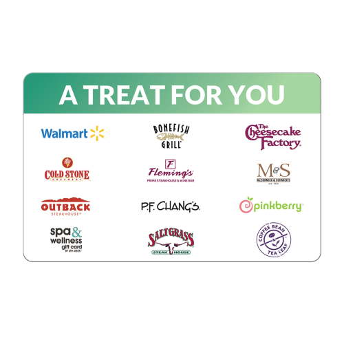 $25 A Treat For You – ChooseYourCard eGift Card
