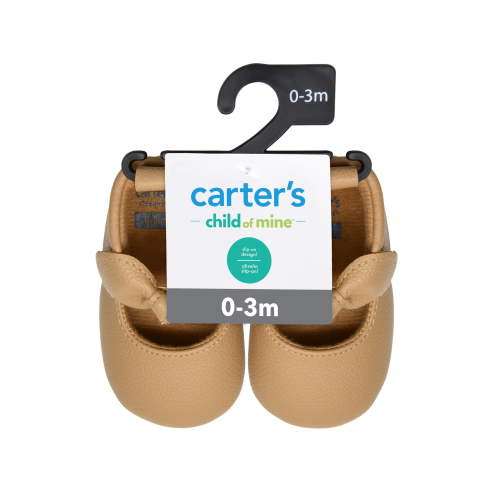 Carter's Child of Mine Baby Girl Bow Moccasins, Size 0-6 Months