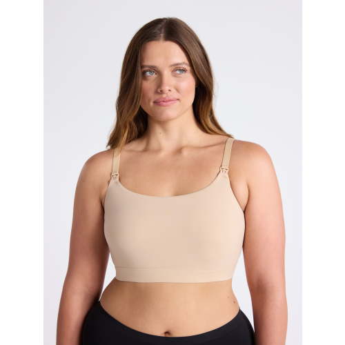 Joyspun Women's Maternity Fit Stretch Nursing Bralette, Sizes S-3XL