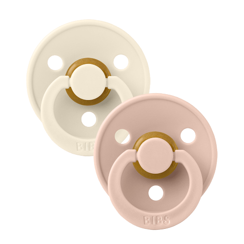 BIBS Colour 2 Pack - Ivory and Blush Pacifiers – Bibsworld store US