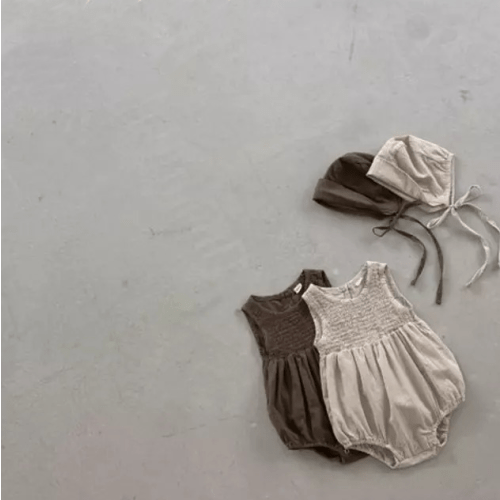 Leaf Bodysuit with Bonnet