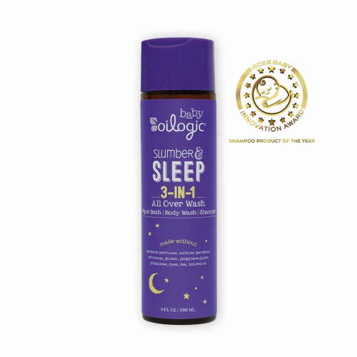 Oilogic Lavender Infused Calming Baby Bath & Shampoo, Kid Care Essential Oil Vapor, 9 fl oz