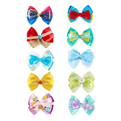10pcs Girls Princess Hair Clips Hair Bow Women Dress Up Accessories Halloween Christmas Costume Party Gift