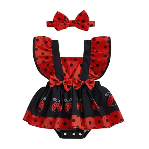 Frietlebird Infant Baby Girl Summer Clothes Ruffle Fly Sleeve Romper Dress Animal Print Bodysuit Playsuits Summer Outfit