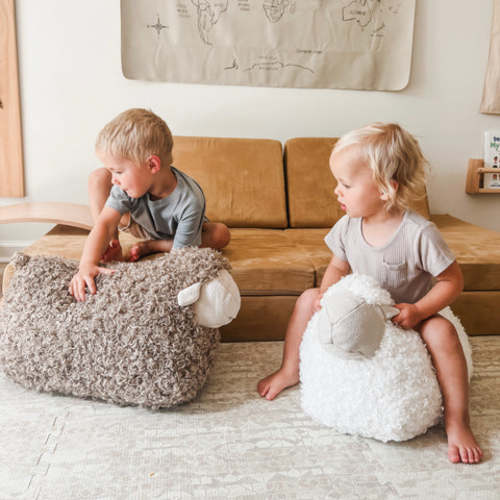 BAA BAA SHEEP POUFF//balancing pouf – Little Lamb Kind