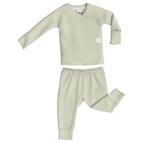 Two Piece - Mint Twist – Bonsie Skin to Skin Babywear