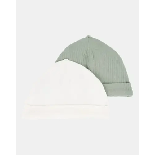 Baby 2-Pack PurelySoft Caps - Green/White | Carter's