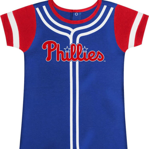 Phillies Philadelphia Phillies BLUE Baby Speed Hit One Piece - 133418274