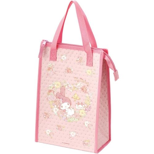 Skater Insulated Drink Bottle Cooler Bag, My Melody, 2 Drink Marker Bottles (800ml/1000ml), Compatible with PDMK/PDMK10