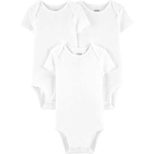Carter's Child of Mine Baby Boys & Girls Short Sleeve Bodysuits, 3 Pack (Preemie-18M)
