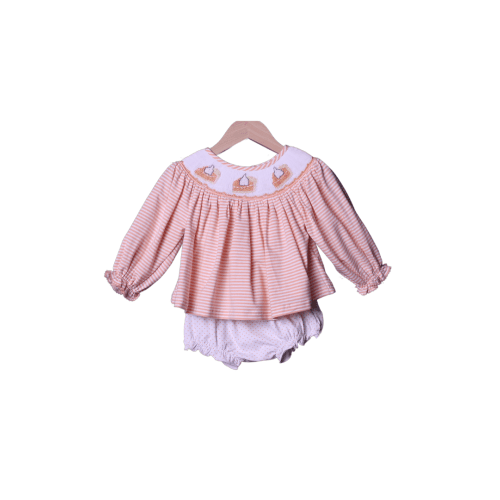 Smocked Sweet as Pie Bloomer Set
