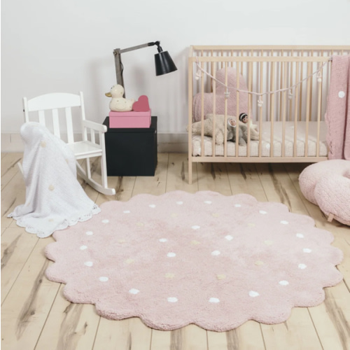 Little Biscuit Rug in Pink
