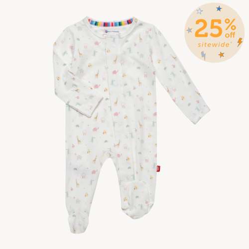 pink little bitty pretty one modal magnetic parent favorite footie – Magnetic Me