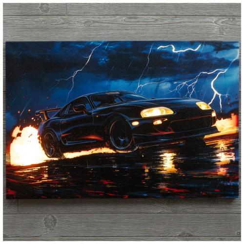 Light Up Toyota Canvas Wall Decor