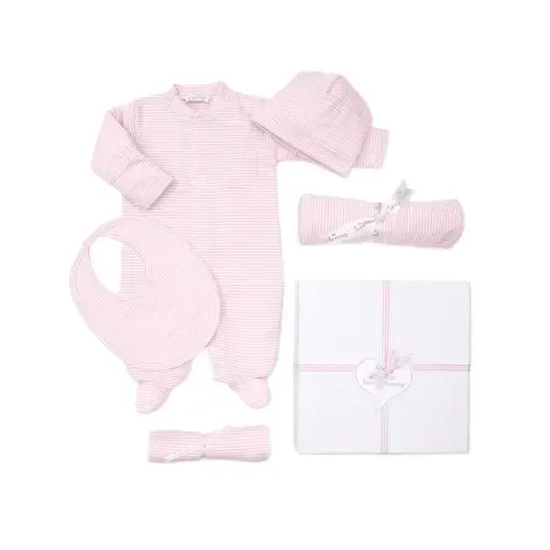 Simple Stripes Pink 5PC Gift Set w/ Gift Box