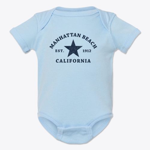 Manhattan Beach California Star Baby Onesie