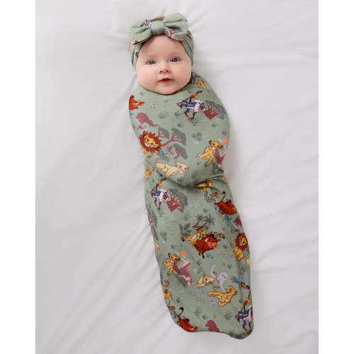 Disney Simba's Safari Swaddle & Luxe Bow Headband Set | Little Sleepies