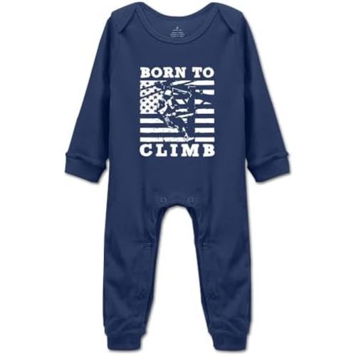 Lineman Born to Climb Infant Cotton Bodysuit Baby Boy Girls Romper Jumpsuit