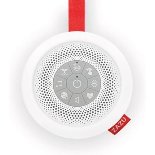 Zazu Kids Suzy the Portable Baby Soother, 6 Calming Sounds, White Noise Hush Machine - for New Parents, Newborn & Infant Sleep Aid, Cry Sensor