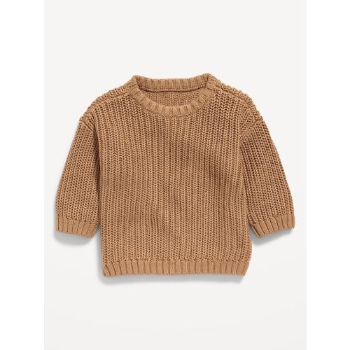 Unisex Shaker-Stitch Pullover Sweater for Baby, 3-6 Months