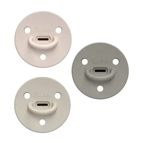 Pack of 3 medical silicone pacifiers 0/6 months - ChooChoo by Elhée – Élhée