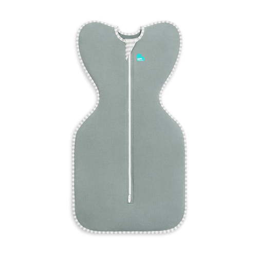 Love to Dream Swaddle Up™ Cotton 1.0 TOG Baby Sleep Sack, Arms Up Design, Twin Zipper, Small 8-13 lbs, Deep Olive