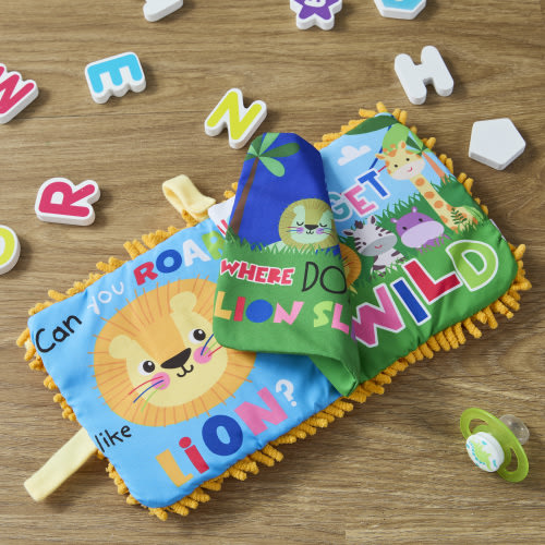 Spark Create Imagine Soft Baby Book, Plush Lion