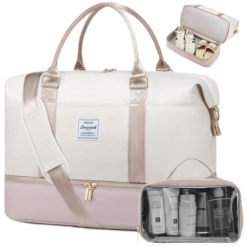 LOVEVOOK Travel Bag Weekender Bags for Women, Carry on Overnight Bag with Shoe Compartment,Duffle Bag with Laptop Pocket,Hospital Bag for Labor Delivery,Gym Tote Bag with Toiletry Bag