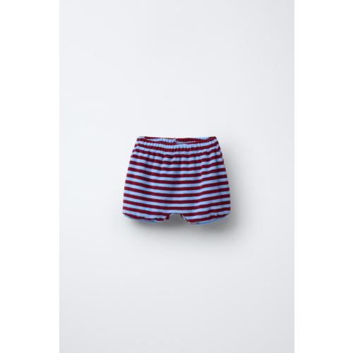 STRIPED TERRYCLOTH BLOOMERS - Light blue | ZARA United States