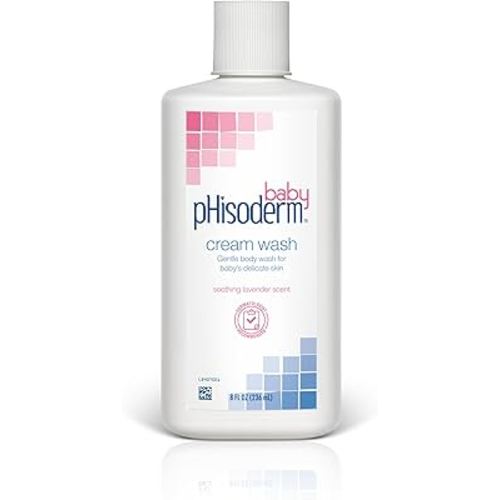 pHisoderm Baby Cream Wash 8 Fluid Ounce, Soothing Lavender Scent - (Pack of 3)