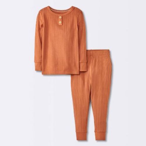 Toddler 2pc Snug Fit Long Sleeve Ribbed Pajama Set - Cloud Island™