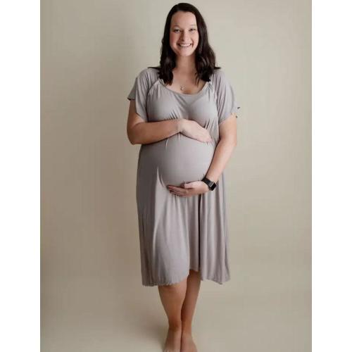 Harbor Mist Mommy Labor & Delivery Gown - milk & baby – Milk & Baby
