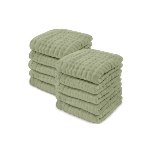 Muslin Washcloths - Pack of 10
