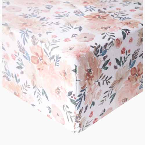 Copper Pearl Printed Premium Crib Sheet - Autumn