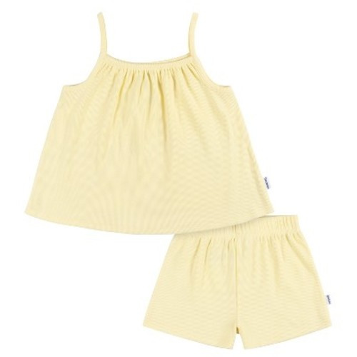 Gerber Toddler Girls' Shirt & Shorts Set - 2-Piece, Color: Yellow, Size: 12m