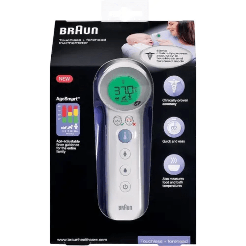 Braun Thermometer Touchless & Forehead BNT4 | Baby Bunting AU