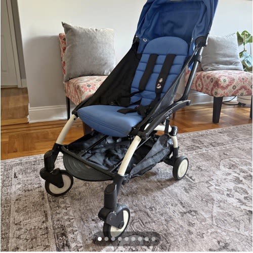 BLUE | Stokke YOYO Ultra Compact 6+ Stroller + Stokke Backpack Bundle - Black / Stone