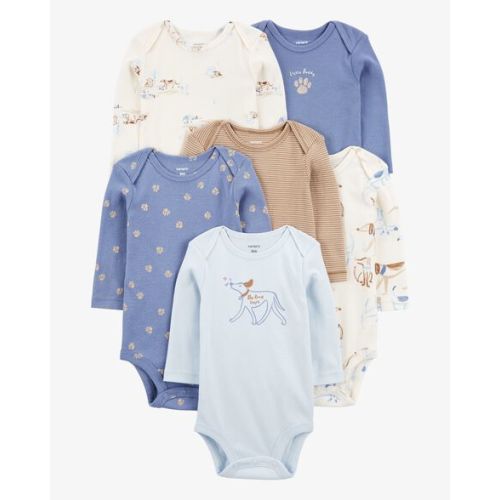Baby 6-Pack Dog Long-Sleeve Bodysuits - Carter's | Carter's