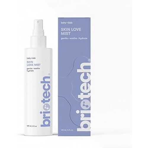 Briotech Baby Skin Love Spray | Gentle Hypochlorous Acid Mist for Soothing, Calming & Cleansing Delicate Skin | Pediatrician-Approved, Added Fragrance-Free | 4 oz