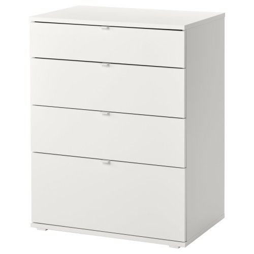 VIHALS 4-drawer dresser - white/anchor/unlock function 27 1/2x18 1/2x35 3/8 "