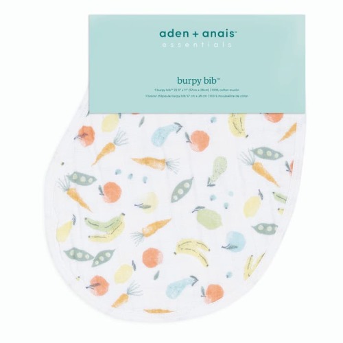Farm to Table Cotton Muslin Burpy Bib | aden + anais