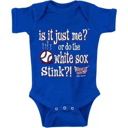 Smack Apparel Chicago Baseball Fans. is It Just Me?! Blue Onesie or Toddler Tee (NB-4T)
