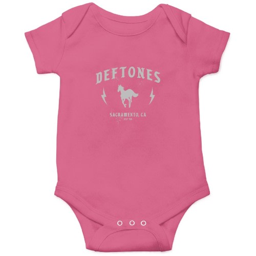 Deftone Unisex Onesies - White Pony
