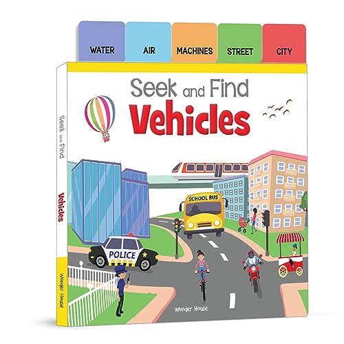 Seek And Find: Vehicles: Early Learning Board Books With Tabs (Search and Find)