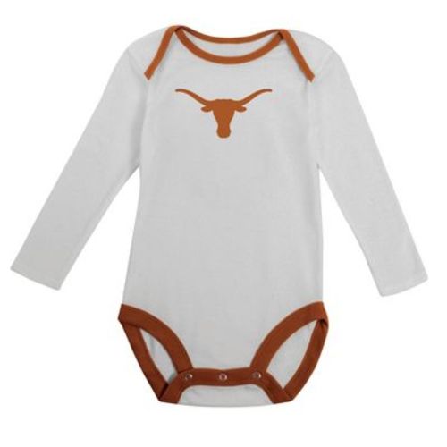 NCAA Texas Longhorns Infant Boys' 2pk Long Sleeve Bodysuit
