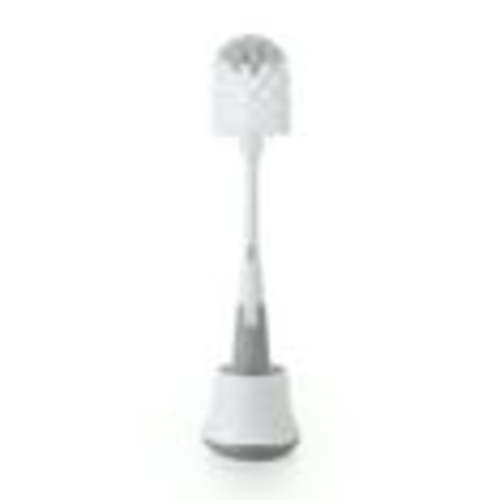 OXO Tot Baby Bristle Bottle Brush with Nipple Cleaner and Stand - Gray