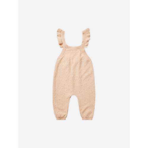 Pointelle Knit Overalls || Shell