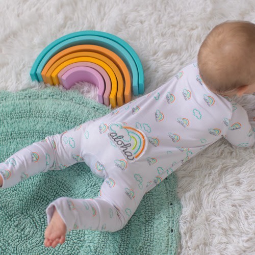 Aloha Baby Coverall - Coco Moon Hawaii - Size 0 to 24 Months